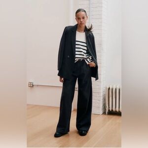 Madewell Harlow Black Wide Leg Pant